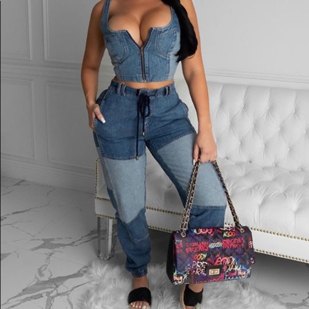 Vibe Check Denim Set